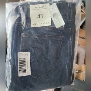 NWT Ann Taylor Tall Boot Cut Jeans In Dark Blue